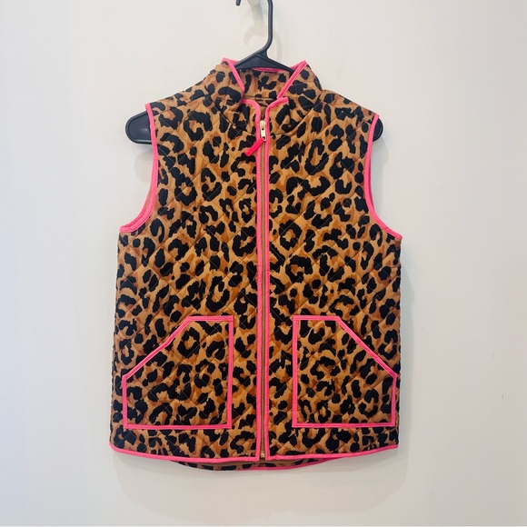 Girls size 14 Peacoat jacket Vest bundle JCrew brown pink - Picture 8 of 11